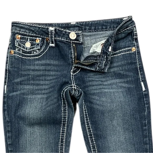 True Religion Joey Twist Super T Low Rise Bootcut Jeans Size 27 Y2K - Picture 3 of 10